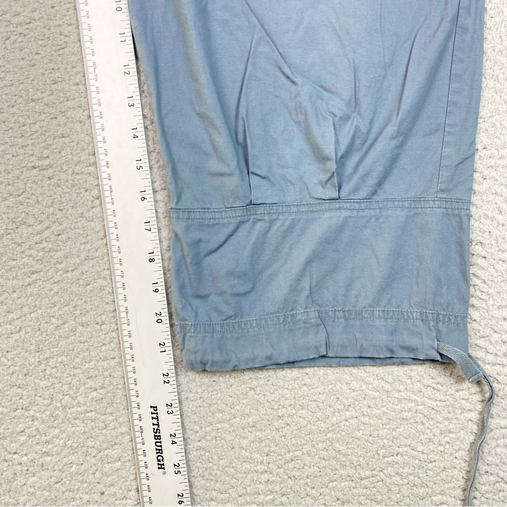 XCVI Wearables Women's Size XL Blue Cinch Hem Stretch Cotton Capri Pants * - Picture 5 of 9